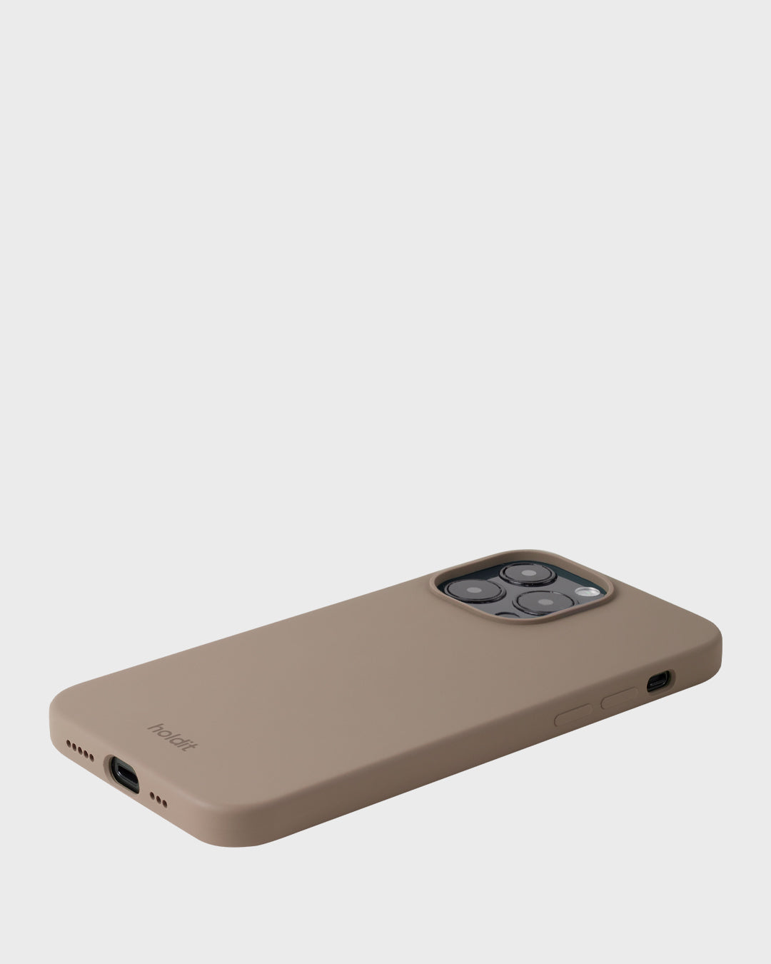 HoldIt Backcover – für Apple iPhone 14 Pro Max, Silikon, Mocha Brown