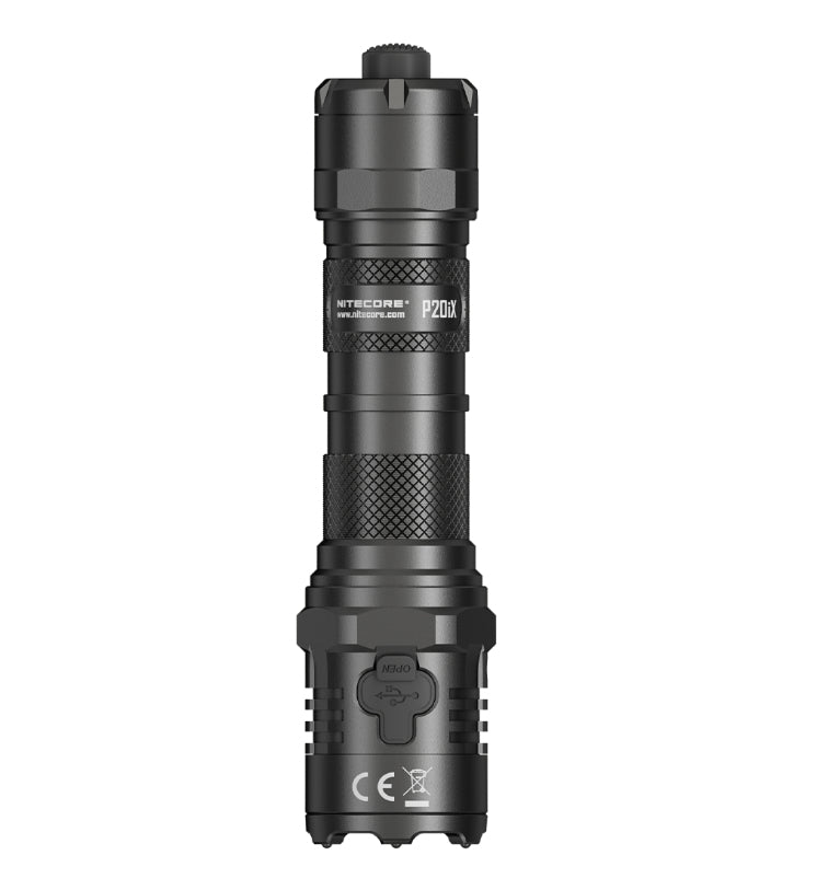 Nitecore Taschenlampe P20iX – 4000 lm, 221 m, IP68, 5000 mAh Akku, USB-aufladbar – Schwarz