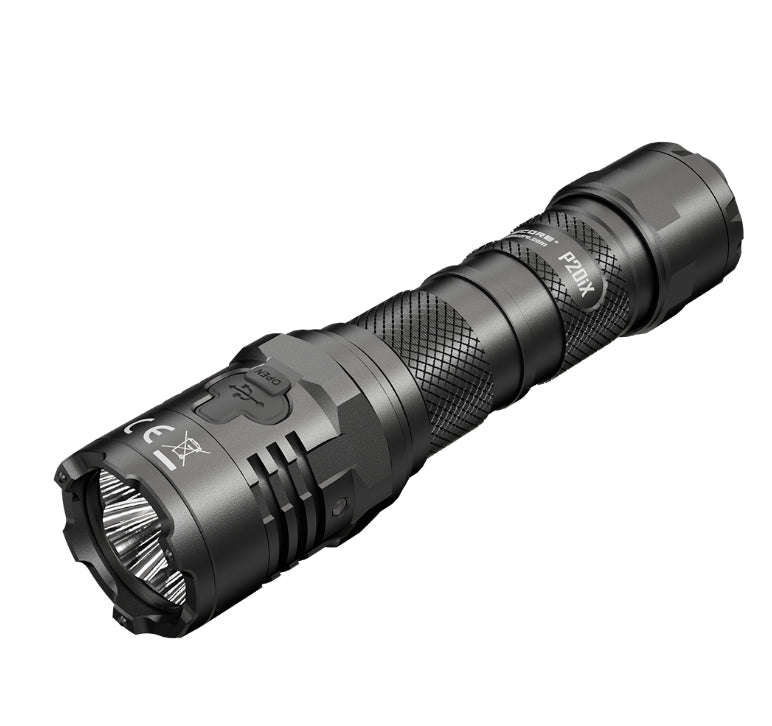 Nitecore Taschenlampe P20iX – 4000 lm, 221 m, IP68, 5000 mAh Akku, USB-aufladbar – Schwarz