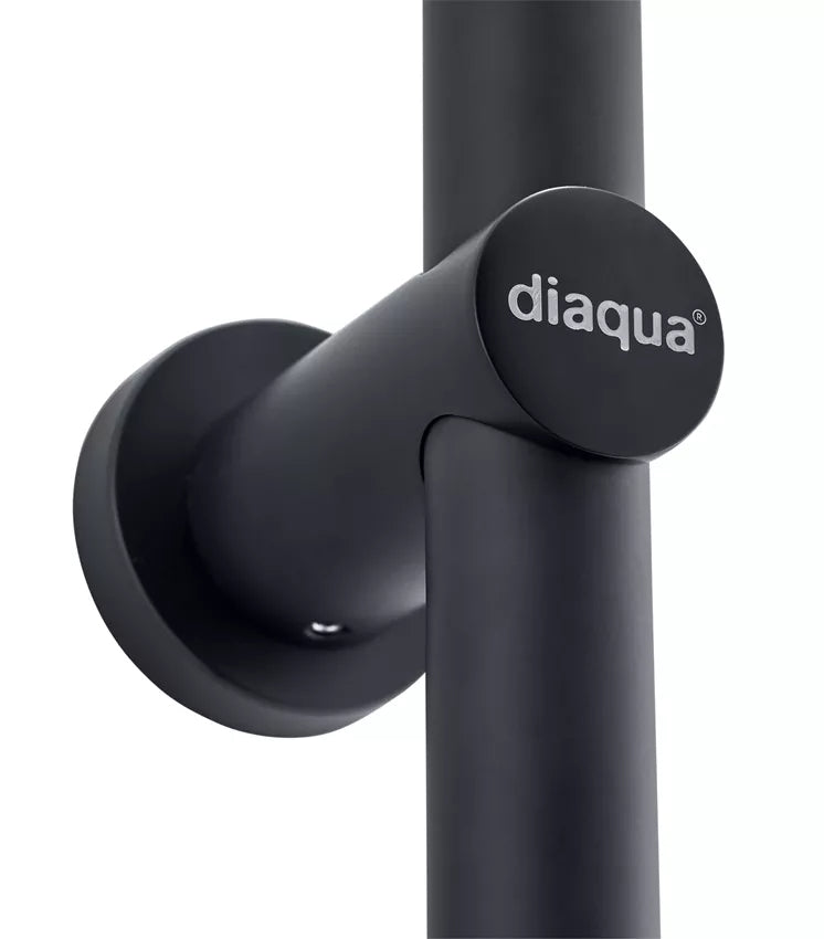 Diaqua Wakuda Unterputz-Badebatterie – Einhebelmischer (Unterputz), Kunststoff, Schwarz matt