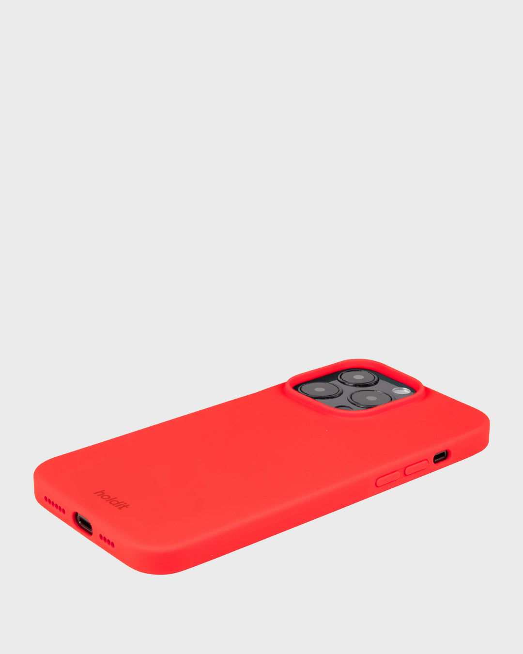 Holdit Backcover – für Apple iPhone 14 Pro Max, Silikon, Chili Red, stossdämpfend