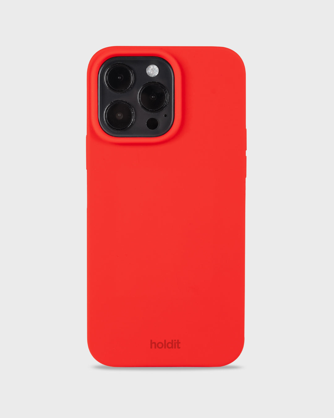 Holdit Backcover – für Apple iPhone 14 Pro Max, Silikon, Chili Red, stossdämpfend