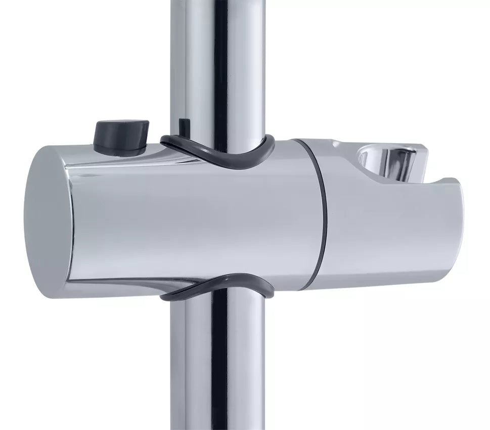 Diaqua Duschsystem Naiad Turn – 110 cm, Metall, Wandmontiert, Chrom