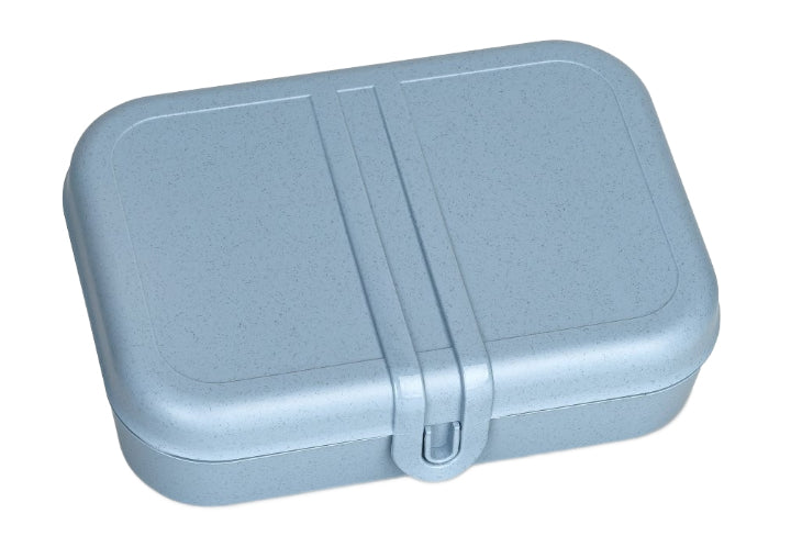 Koziol – Lunchbox 23,2 × 16,6 × 6,2 cm, Biokunststoff, Blau, 2 Fächer