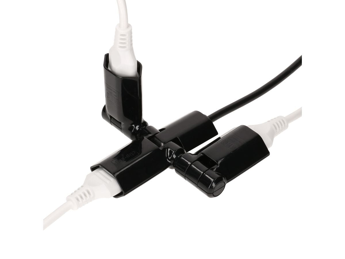 Max Hauri AG Max Hauri Steckdosenleiste – 3×T13, 2 m Kabel, Schalter, drehbar 130°, IP20