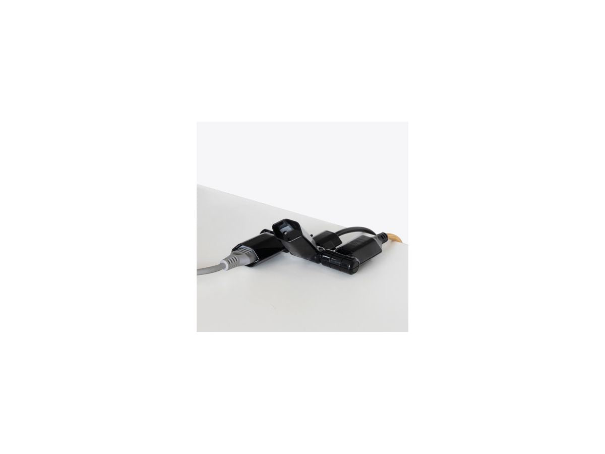 Max Hauri AG Max Hauri Steckdosenleiste – 3×T13, 2 m Kabel, Schalter, drehbar 130°, IP20