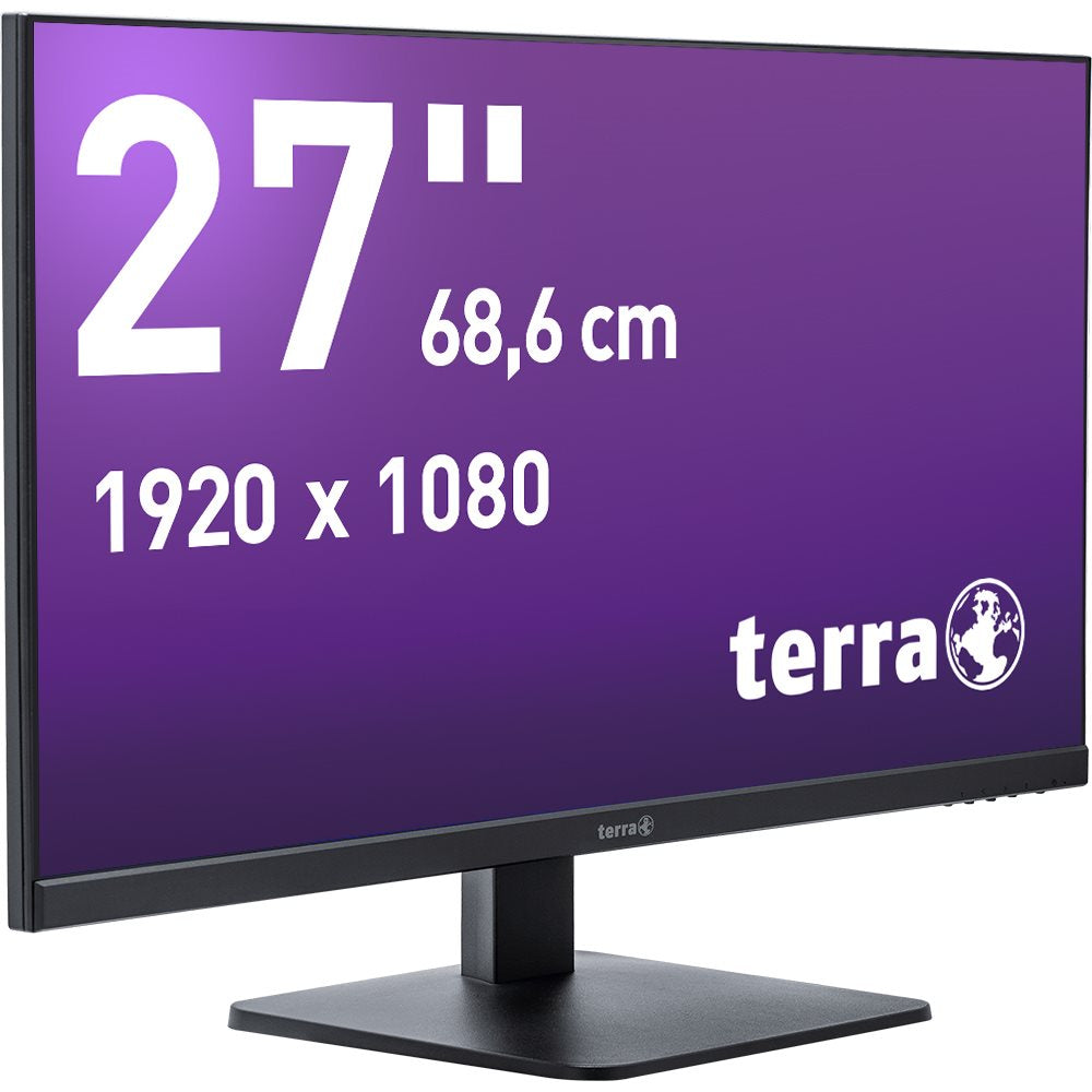 TERRA 2727W V2 – Monitor, HDMI, DP, USB-C, GREENLINE PLUS, Schwarz