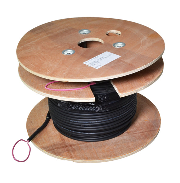 LogiLink LWL-Patchkabel – LC-LC (UPC), OM4, 4 Fasern, 100 m, Schwarz, LSZH