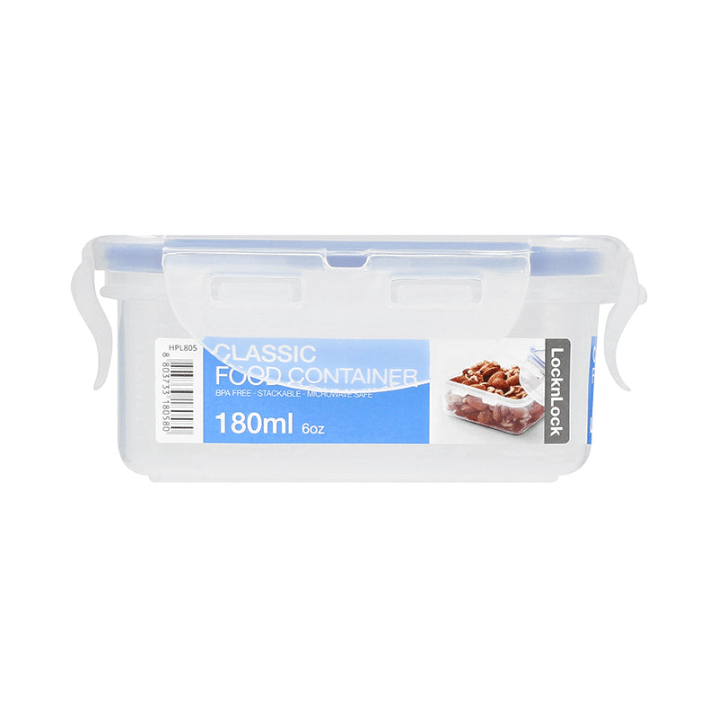 Lock & Lock Vorratsdose 180 ml, 8,8 × 10,8 × 4,8 cm, Polypropylen (PP), Transparent