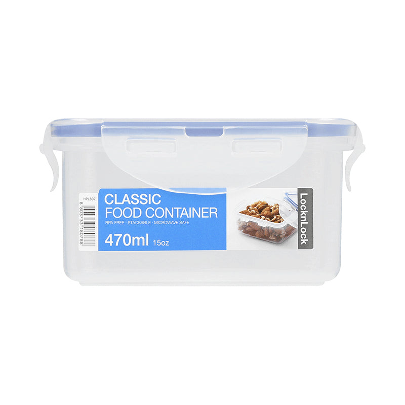 Lock & Lock SN-830B – Vorratsdose 470 ml, 10,2 × 13,5 × 6,8 cm, Polypropylen (PP), Transparent