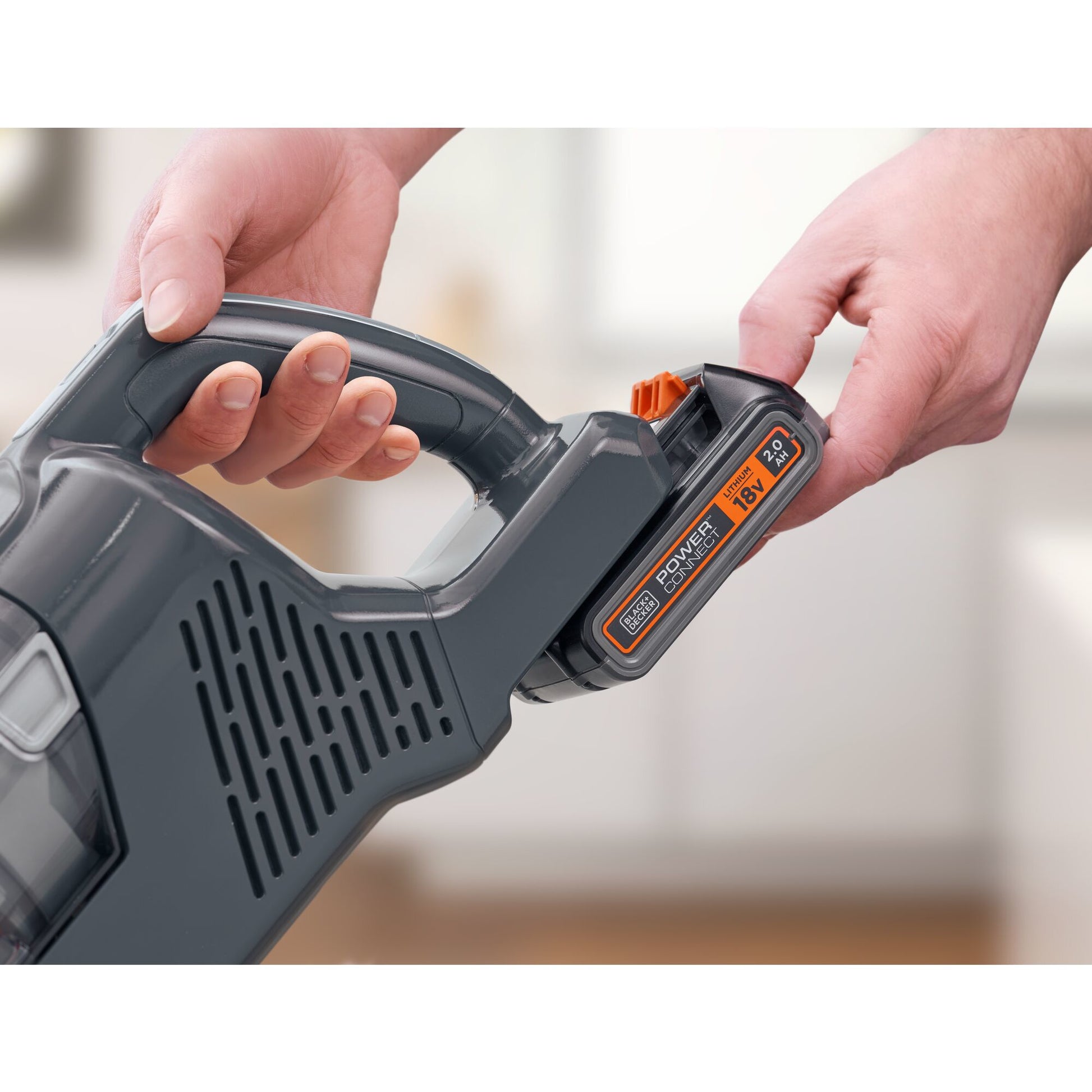 Black & Decker BLACK+DECKER Stielsauger BHFEA18D1-QW – 2000 mAh, 0,5 l, Akkubetrieb, 2 Stufen