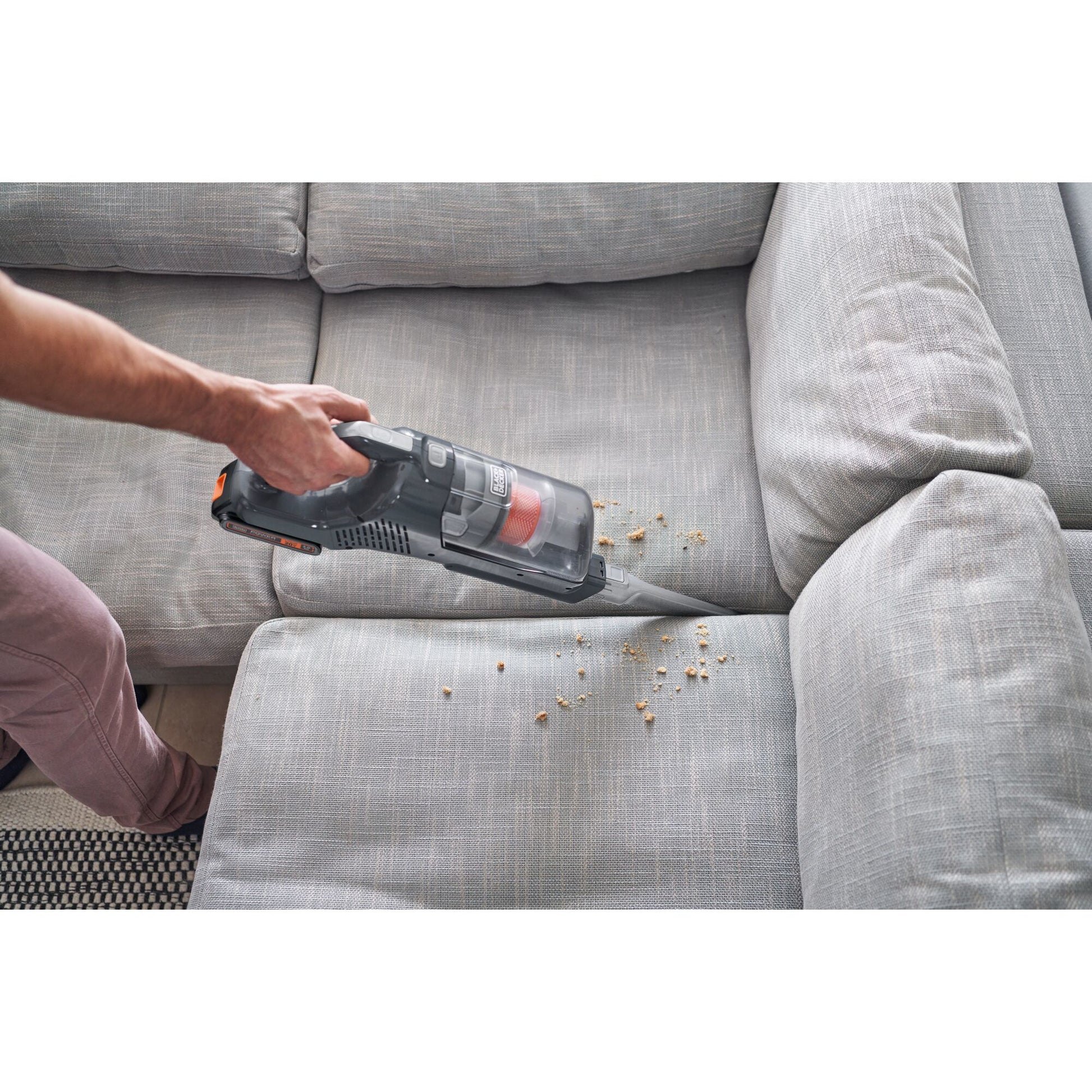 Black & Decker BLACK+DECKER Stielsauger BHFEA18D1-QW – 2000 mAh, 0,5 l, Akkubetrieb, 2 Stufen