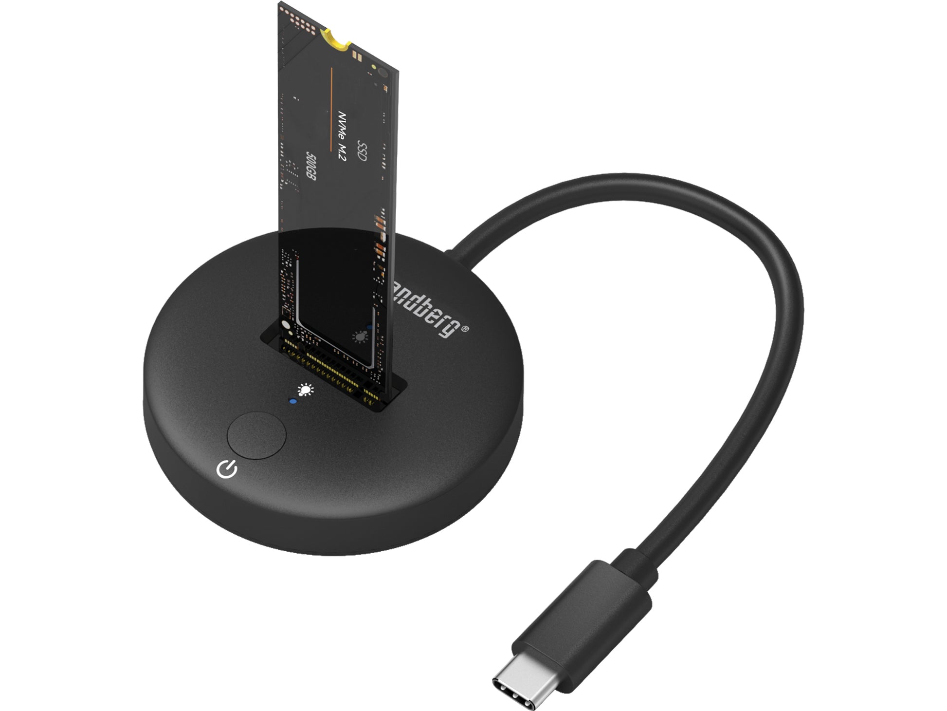 Sandberg Geräte-Dock – USB-C 10 Gbit/s, für M.2 NVMe SSD