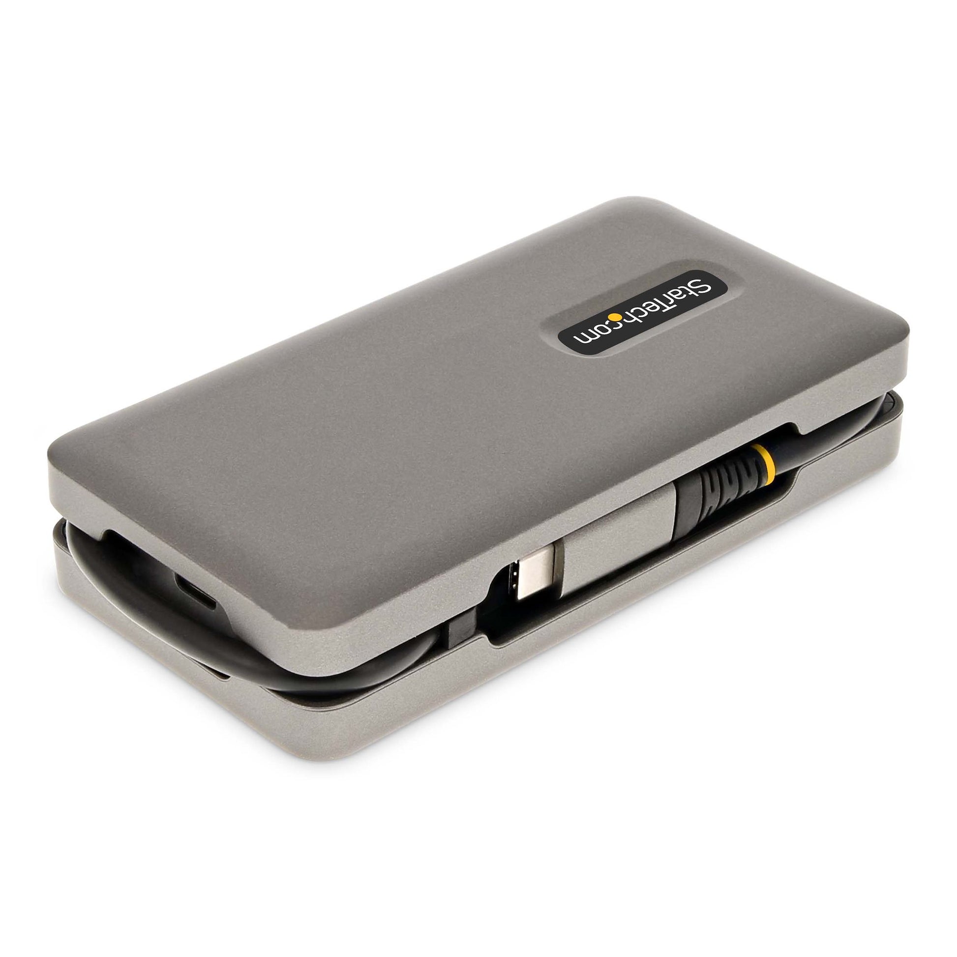 StarTech.com Multiport-Adapter – USB-C, 1× HDMI, 1× VGA, 2× USB-A, 100 W PD, GbE, für Windows/Mac/ChromeOS