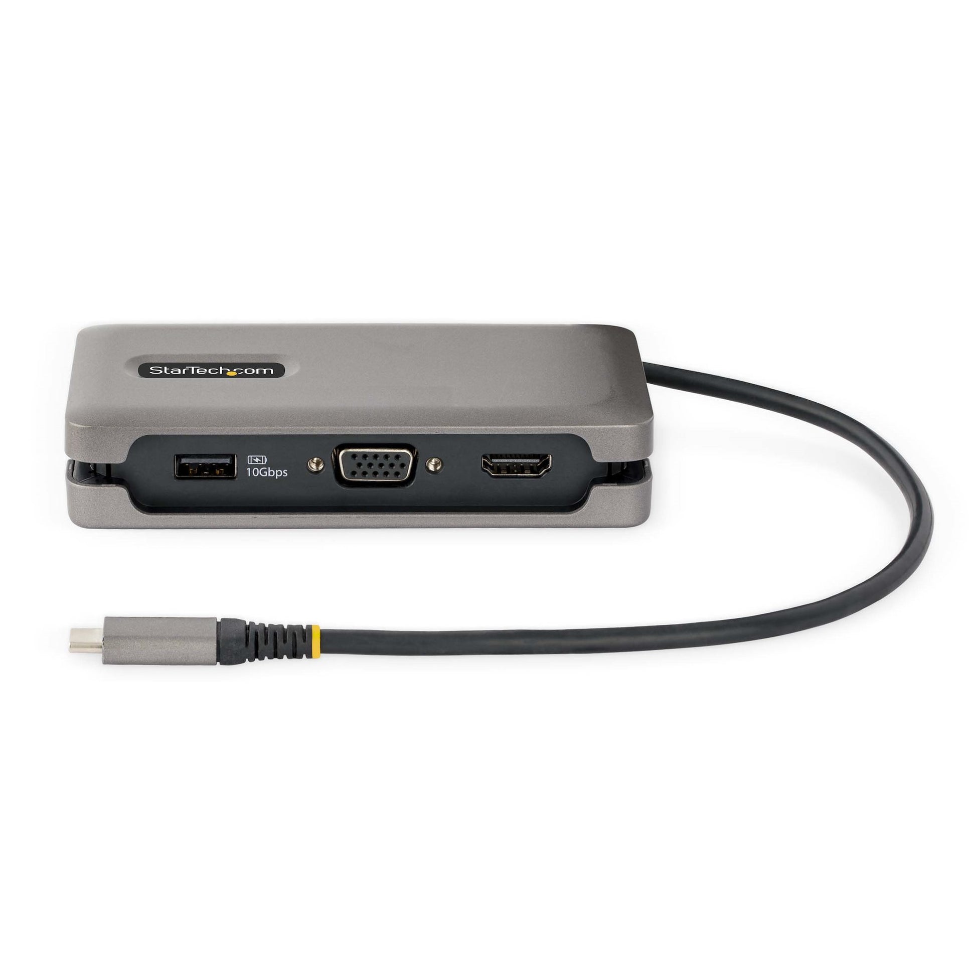 StarTech.com Multiport-Adapter – USB-C, 1× HDMI, 1× VGA, 2× USB-A, 100 W PD, GbE, für Windows/Mac/ChromeOS