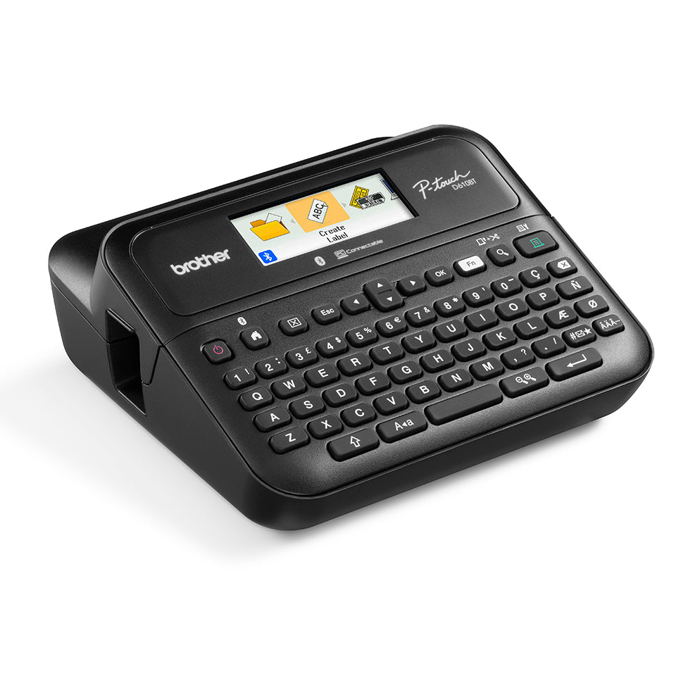 Brother PTD610BTVP – Beschriftungsgerät, für TZe-Bänder bis 24 mm, USB, Bluetooth, Auto-Cutter