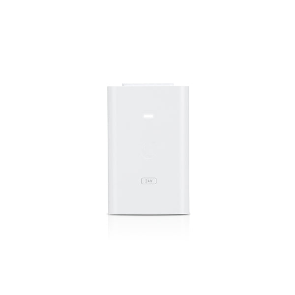 Ubiquiti POE-24-24W-G-WH PoE-Injektor 24 W – Gigabit Ethernet, RJ-45×2, 24 V – weiss