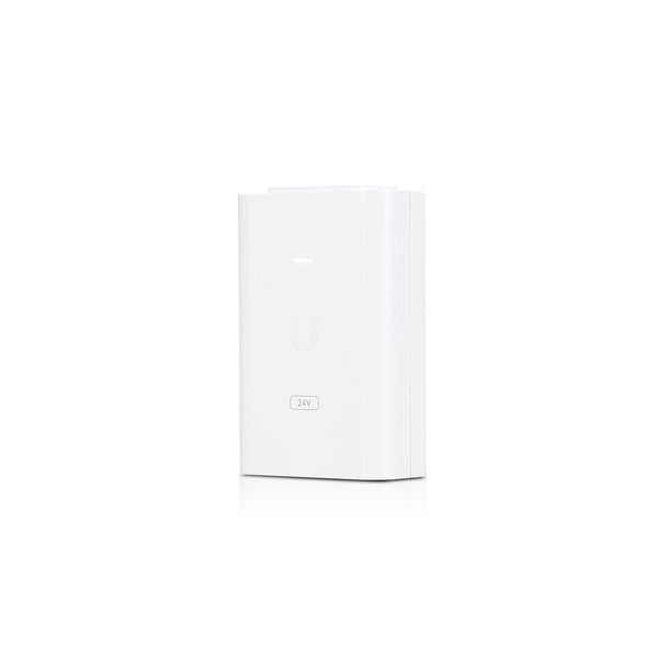 Ubiquiti POE-24-24W-G-WH PoE-Injektor 24 W – Gigabit Ethernet, RJ-45×2, 24 V – weiss
