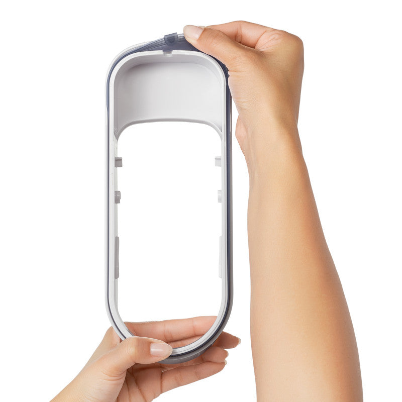 OXO Vorratsdose 3,2 l, 30,5 × 10,1 × 38,1 cm, Polypropylen (PP)/Silikon, Transparent/Weiss