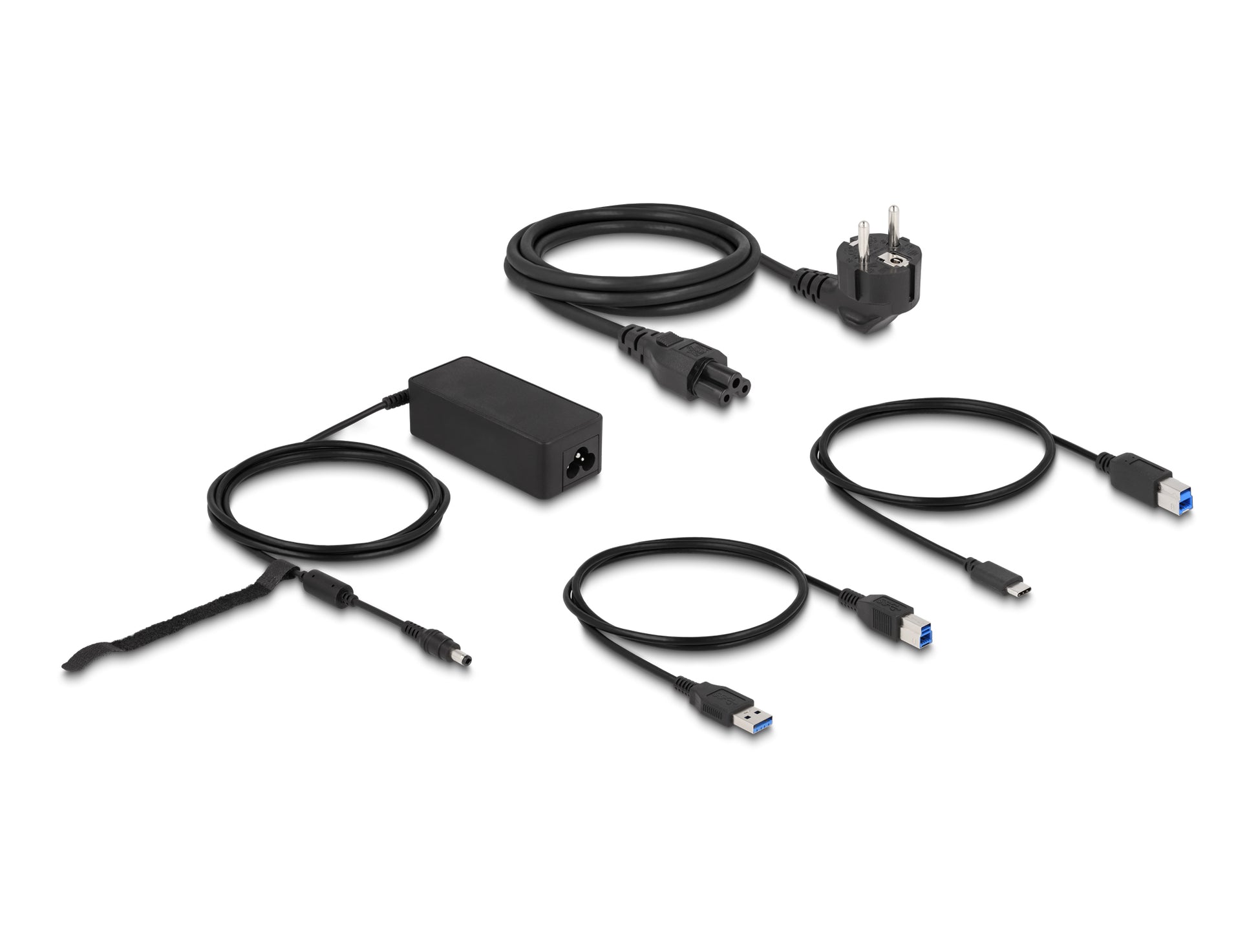 DeLOCK Dockingstation – USB-C, 2× DP, 6× USB-A, 1× USB-B, GbE, 3,5 mm Audio, für Windows/Mac