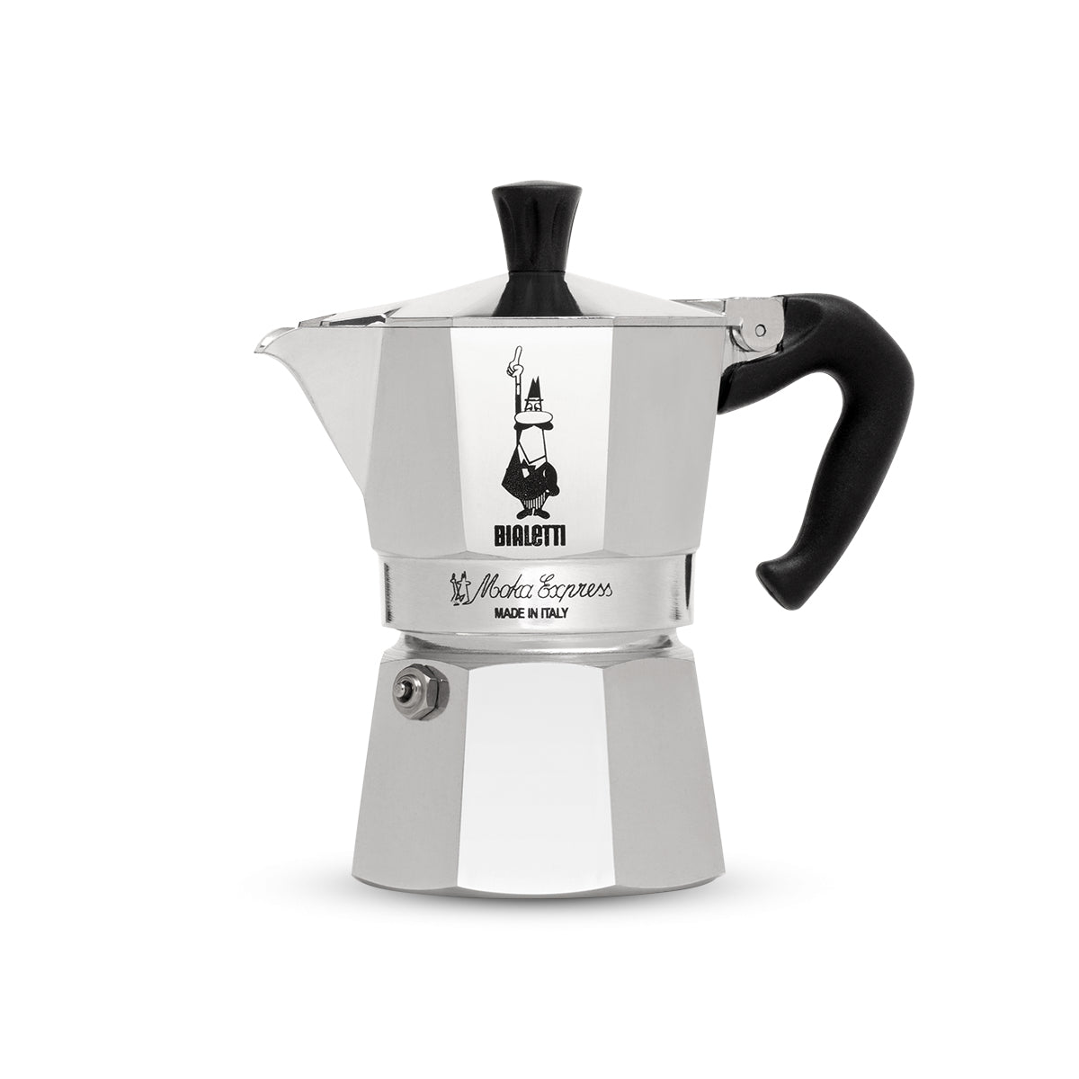 Bialetti Moka Express Espressokanne – 595 ml, für Glaskeramik, Silber