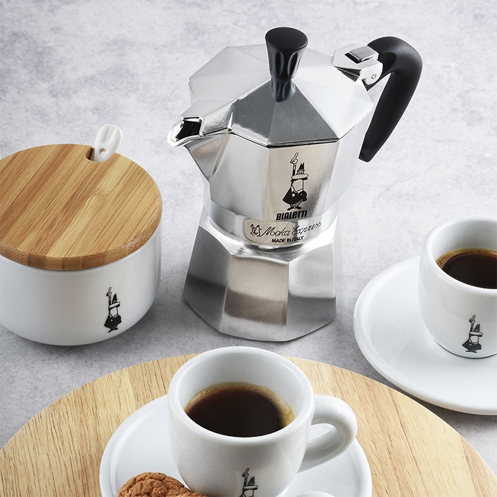 Bialetti Moka Express French Press / Kaffeebereiter – 0,8 l, 18 Tassen, Aluminium