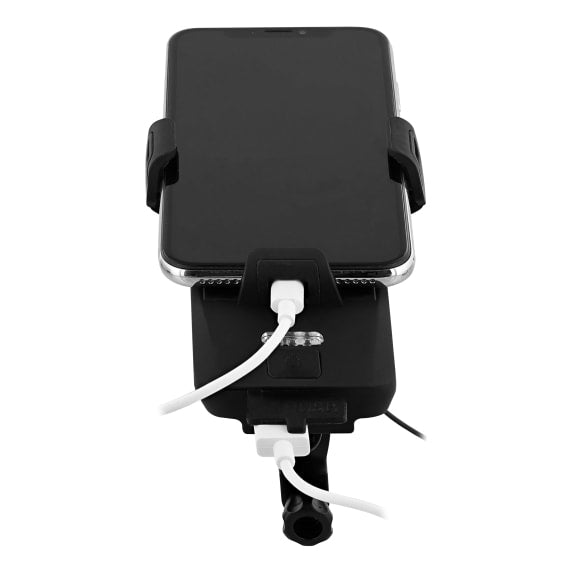 T'nB Urban Moov – Fahrrad-/Motorrad-Halterung mit 4000 mAh Akku – für Smartphones bis 6,3" – Schwarz