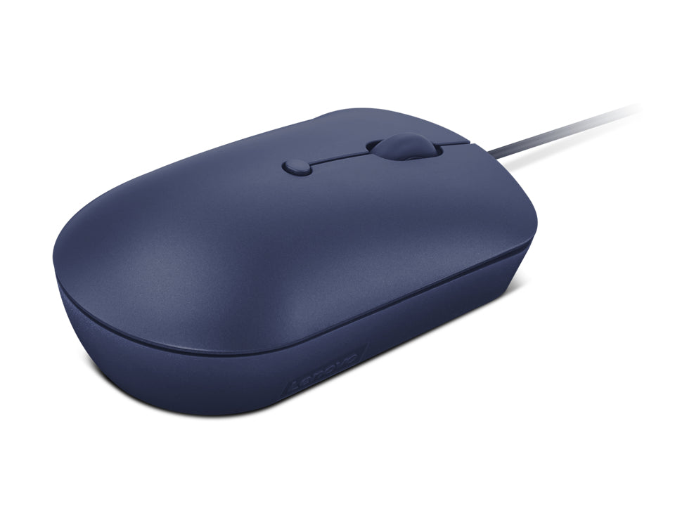 Lenovo GY51D20878 – Maus – Kabelgebunden (USB-C), 2400 DPI, beidhändig, Blau