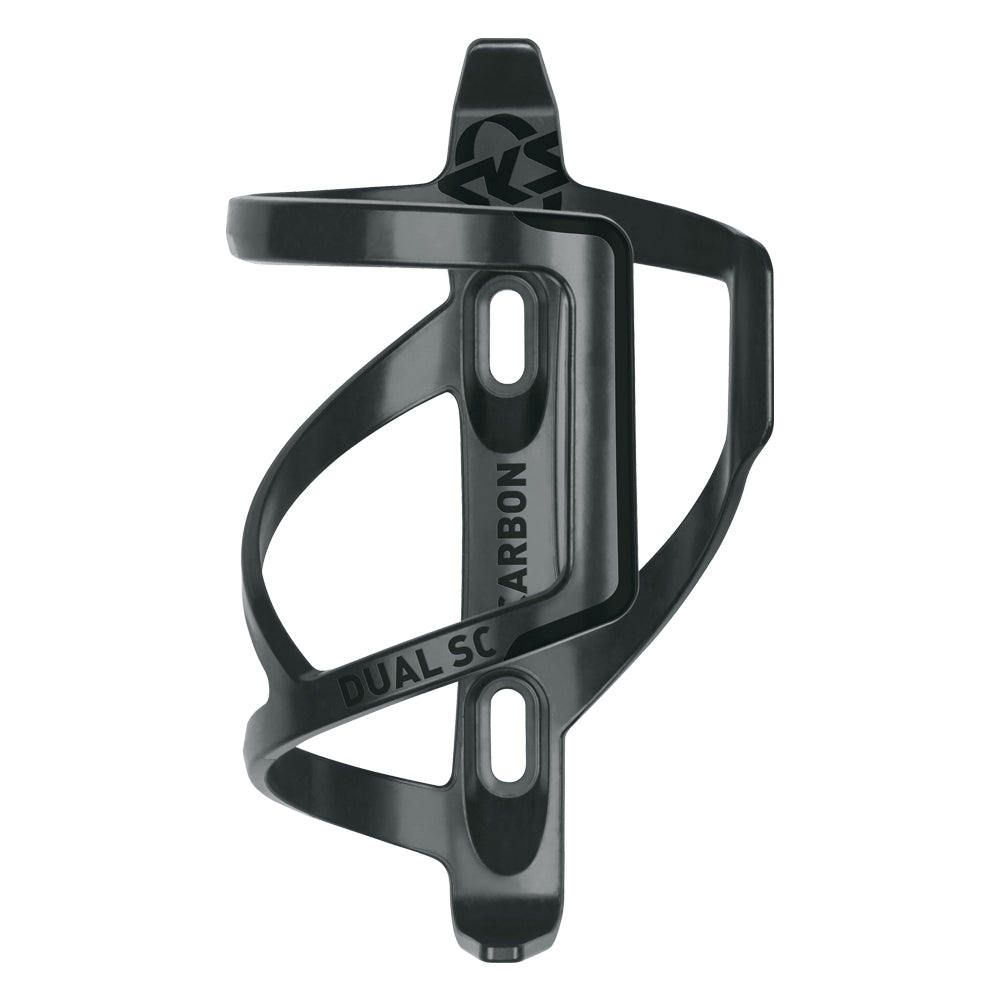 SKS Flaschenhalter Dual SC – einfache Montage – für Rennrad – schwarz, Polycarbonat (PC)