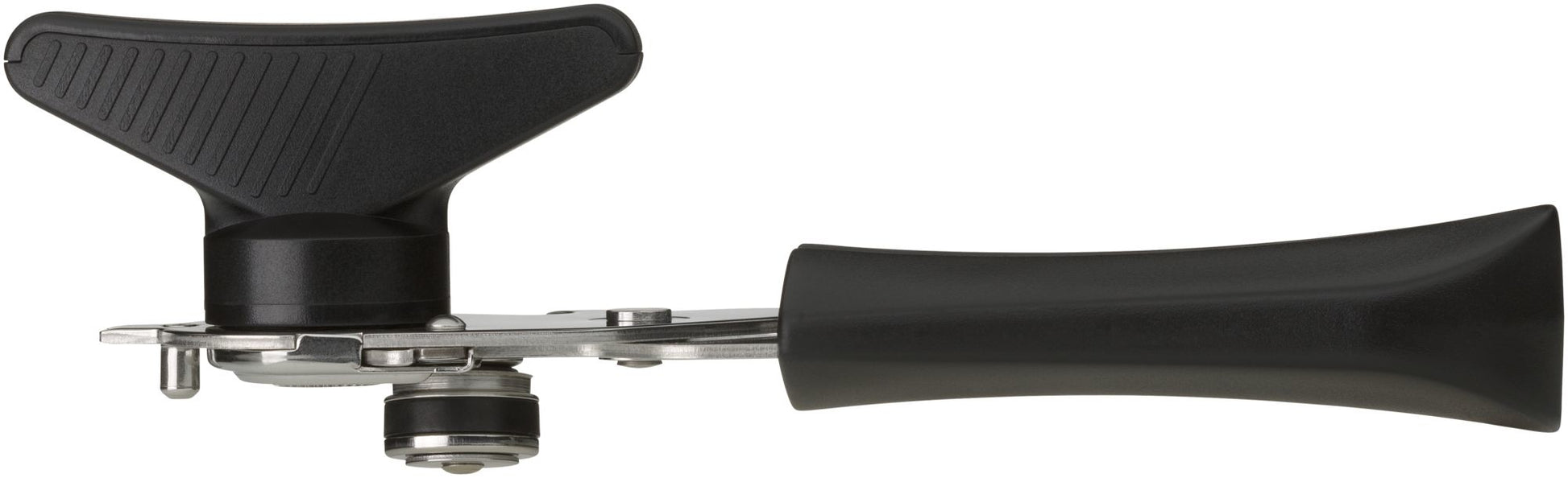 Silit Dosenöffner 23,5 cm, Edelstahl (18/10)/Kunststoff, Schwarz, mit Flaschenöffner