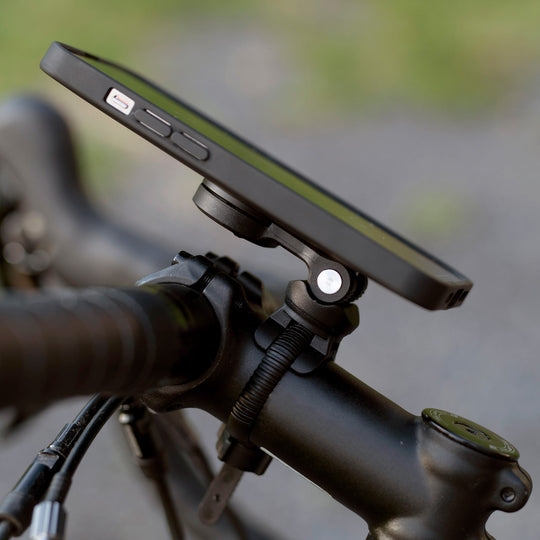 SP Connect Universal Fahrradhalterung – Fahrrad-/Motorrad-Halterung – Lenker-Klemmhalterung – für Smartphones