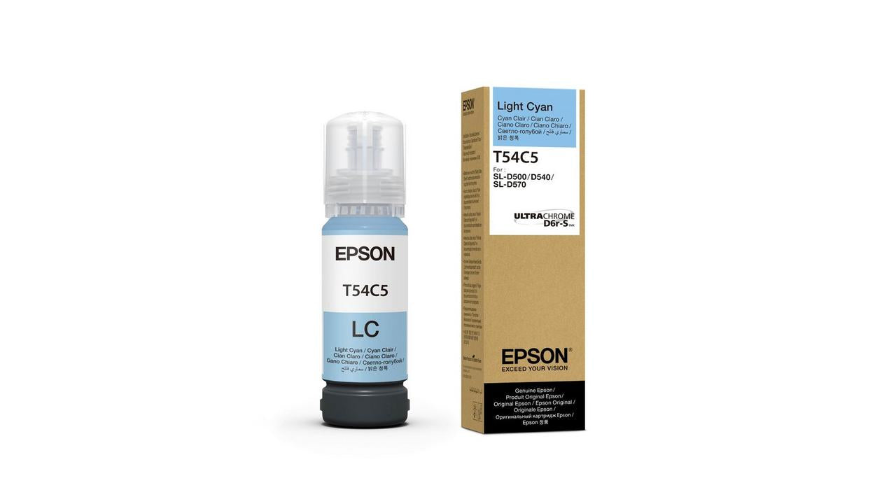 Epson C13T54C520 Helle Cyan Tintenpatrone (Original) – 70 ml – für SureLab SL-D500