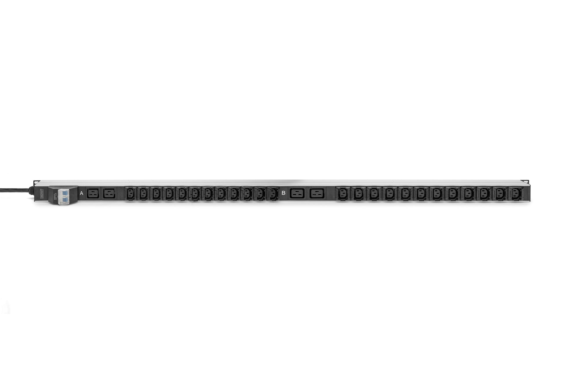 Digitus Rack-PDU – Standard, geschaltet, einphasig, senkrecht 0U, 32 A 230 V, 24×C13 + 4×C19, IEC 60309, 3 m