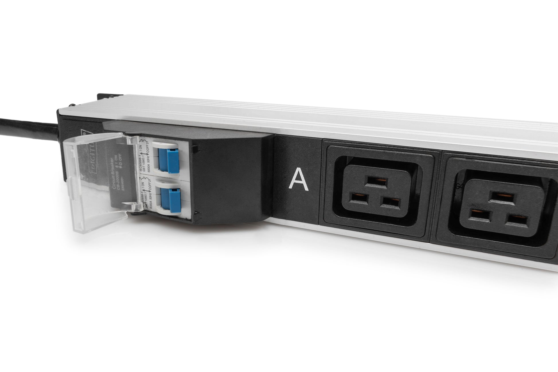 Digitus Rack-PDU – Standard, geschaltet, einphasig, senkrecht 0U, 32 A 230 V, 24×C13 + 4×C19, IEC 60309, 3 m
