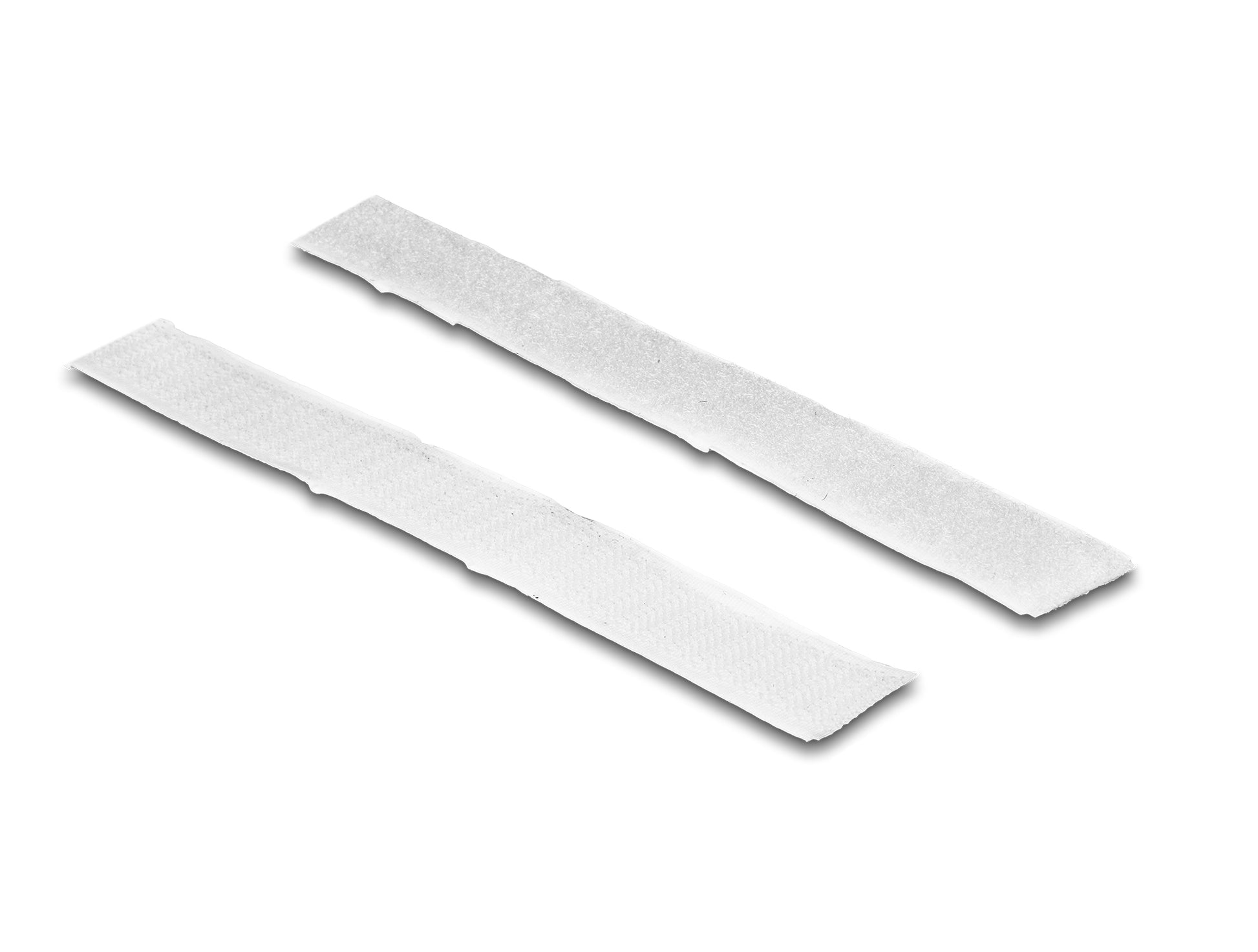 DeLOCK Klettband selbstklebend, 20 mm × 10 m – weiss