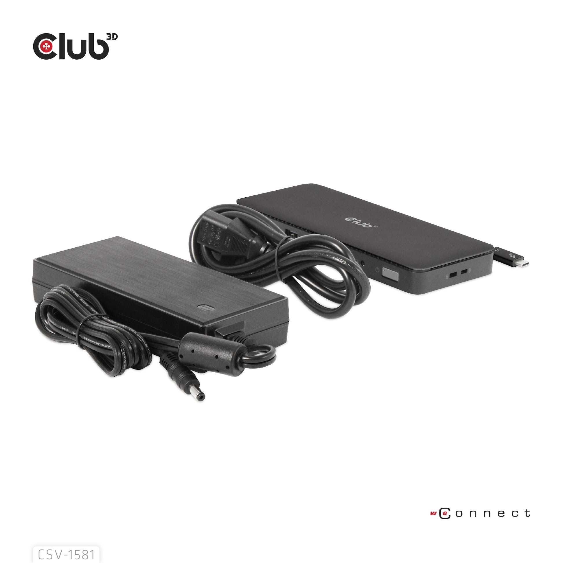 CLUB3D Club 3D TB4 11in1 Dockingstation – Thunderbolt 4, 3× USB-A, 140 W PD, GbE, SD/microSD, 3,5 mm Audio, TB4 × 3