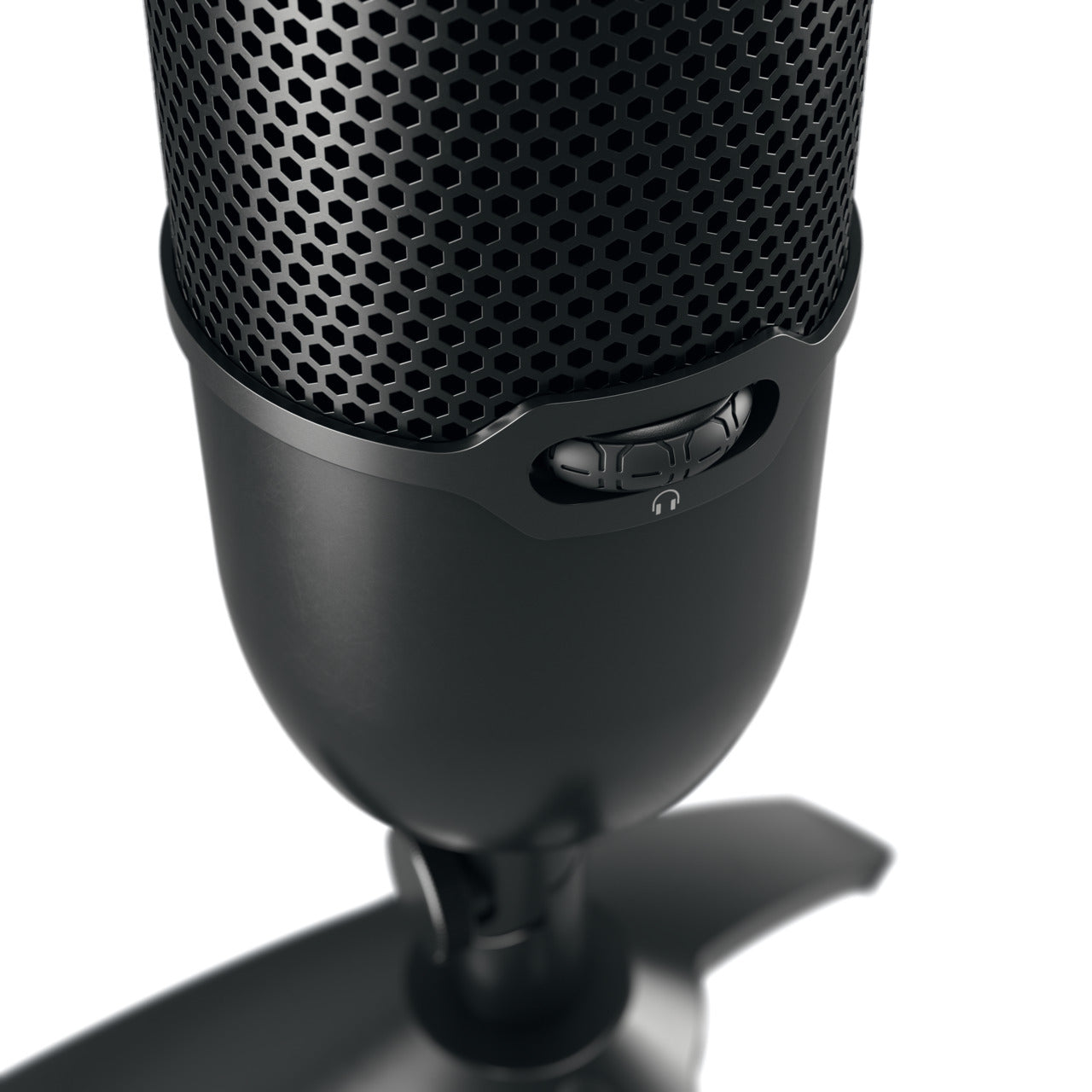 CHERRY UM 3.0 Tischmikrofon – USB, kabelgebunden, Niere, 24 Bit/96 kHz – Schwarz