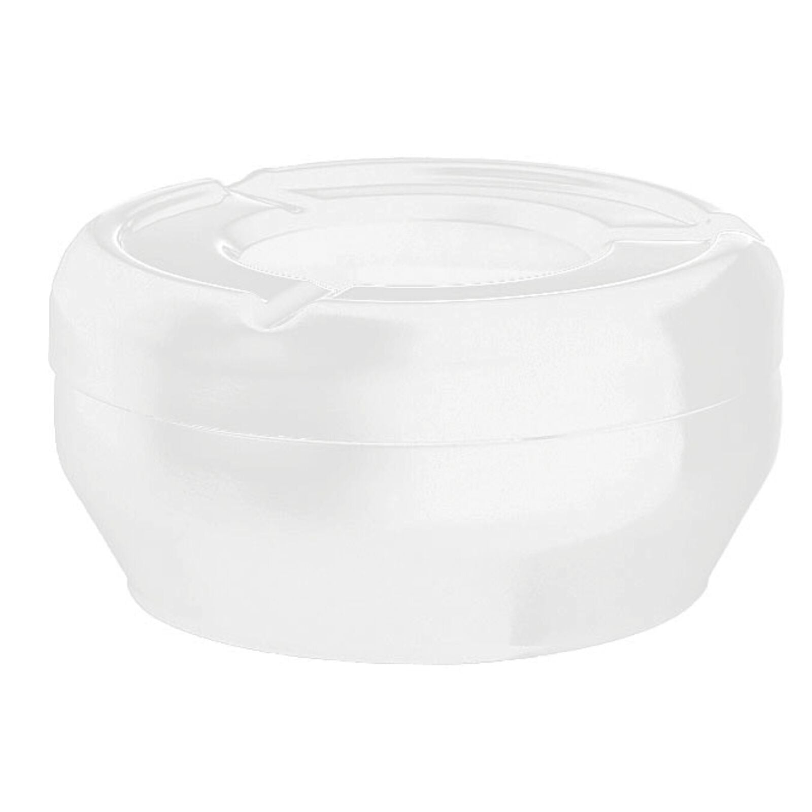 Paderno Aschenbecher – Ø 12 cm, H 5 cm, Melamin, Weiss