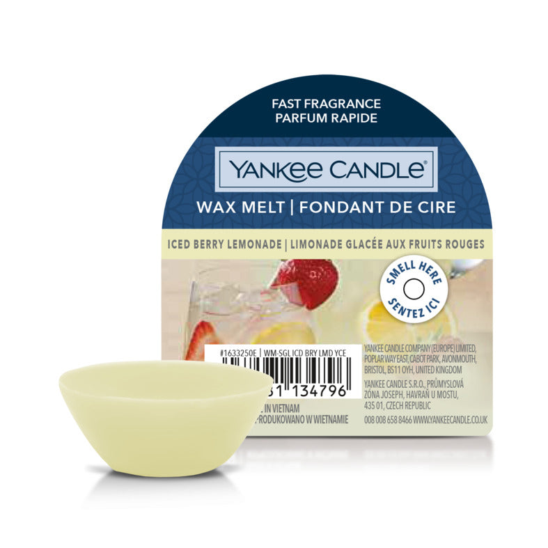 Yankee Candle Iced Berry Lemonade – Duftwachsplättchen, 1 Stück