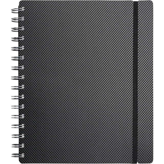 Kolma Collegeblock A5, kariert, Spiralbindung, 120 Blatt, 2-fach gelocht, perforiert, 80 g/m² – schwarz