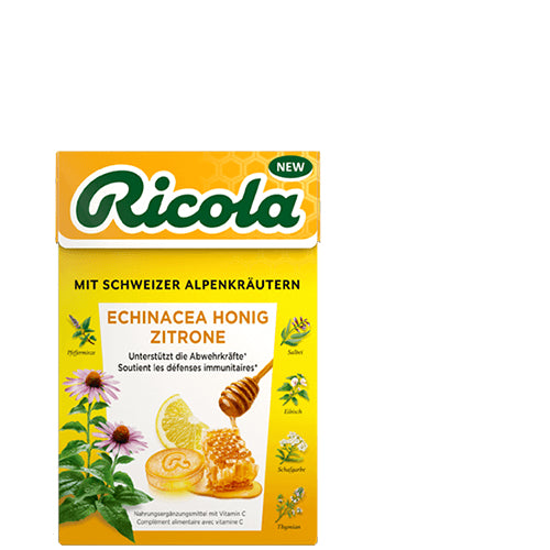 Ricola Lutschbonbons – Sonnenhut, Honig & Zitrone, glutenfrei – 50 g