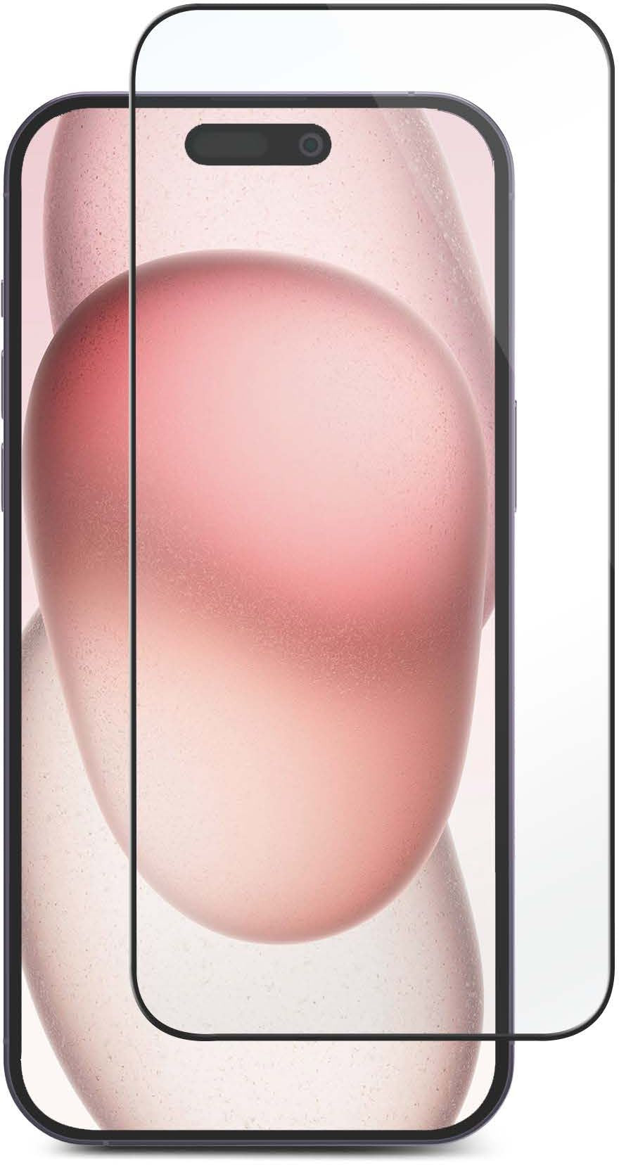 eSTUFF Displayschutz (Panzerglas), Full Cover – für iPhone 16 Pro