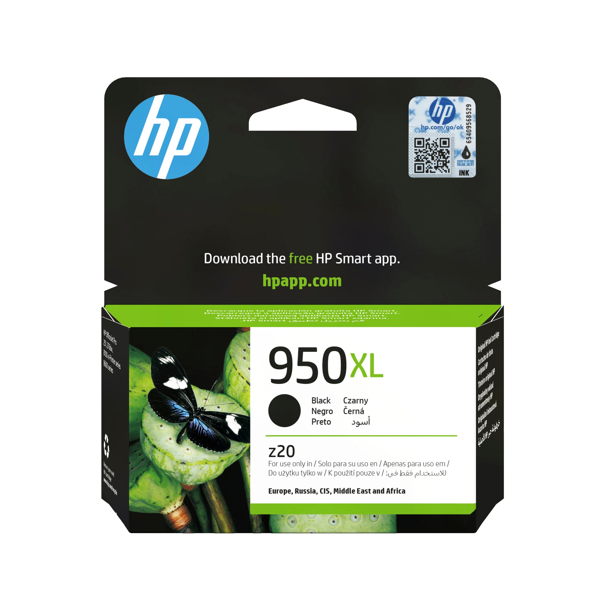 HP Tintenpatrone 950XL, Schwarz, 2'300 Seiten – für Tintenstrahldrucker/Multifunktionsgeräte