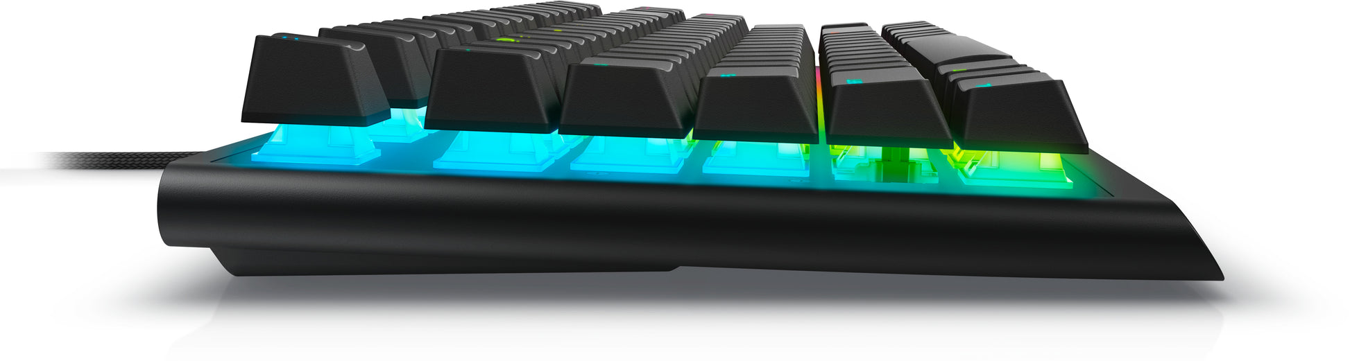 Alienware AW420K – Tastatur TKL – Mechanisch (Cherry MX Red) – RGB – Kabelgebunden – USB-C – Ohne Ziffernblock
