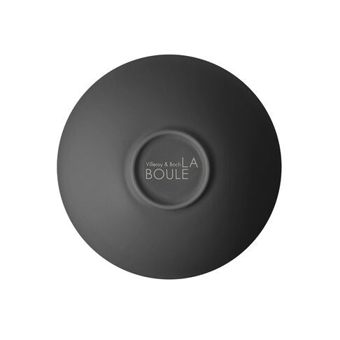 Villeroy & Boch Iconic Boule Servierset – Porzellan, Schwarz, Spülmaschinengeeignet, Ø 23,9 cm, 7 Stück