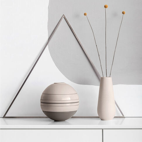 Villeroy & Boch Iconic Pure Servierset – Porzellan, Beige, Spülmaschinengeeignet, Mikrowellengeeignet, 7-teilig