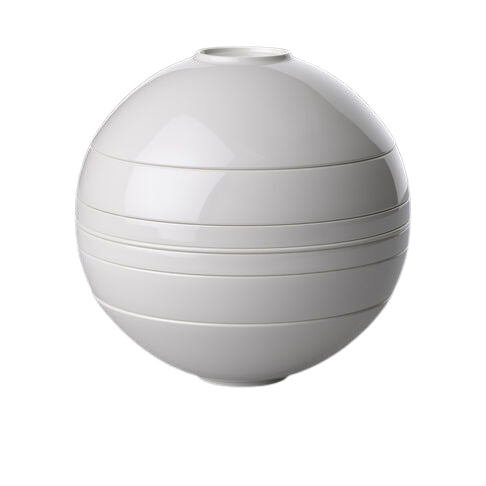 Villeroy & Boch Iconic Boule Servierset – Porzellan, weiss, spülmaschinenfest, mikrowellenfest, 7 Stück