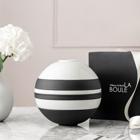 Villeroy & Boch Iconic La Boule Servierset – Porzellan, Schwarz, Weiss, Spülmaschinengeeignet