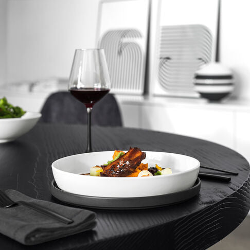Villeroy & Boch Iconic La Boule Servierset – Porzellan, Schwarz, Weiss, Spülmaschinengeeignet