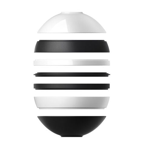 Villeroy & Boch Iconic La Boule Servierset – Porzellan, Schwarz, Weiss, Spülmaschinengeeignet